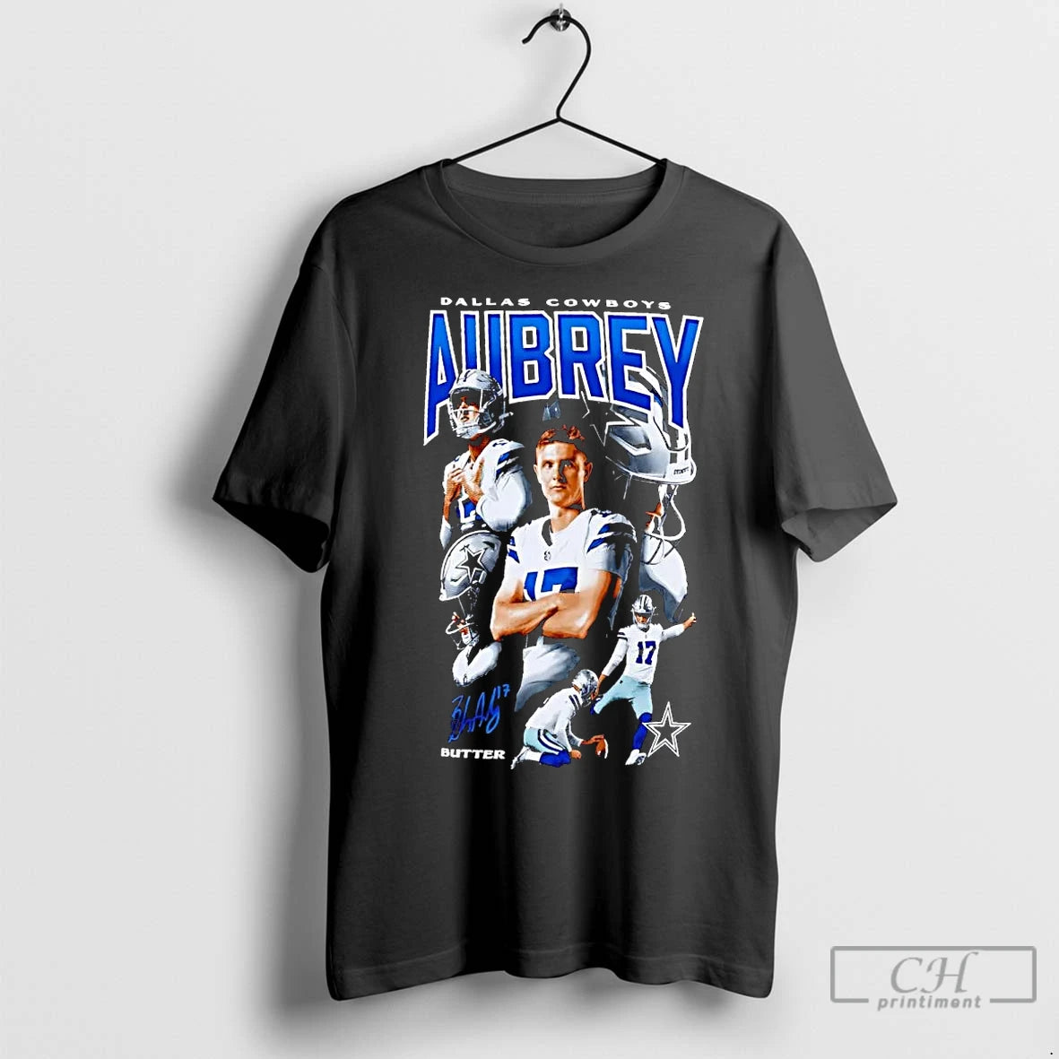 Premium Brandon Aubrey Butter Signature Dallas Cowboys