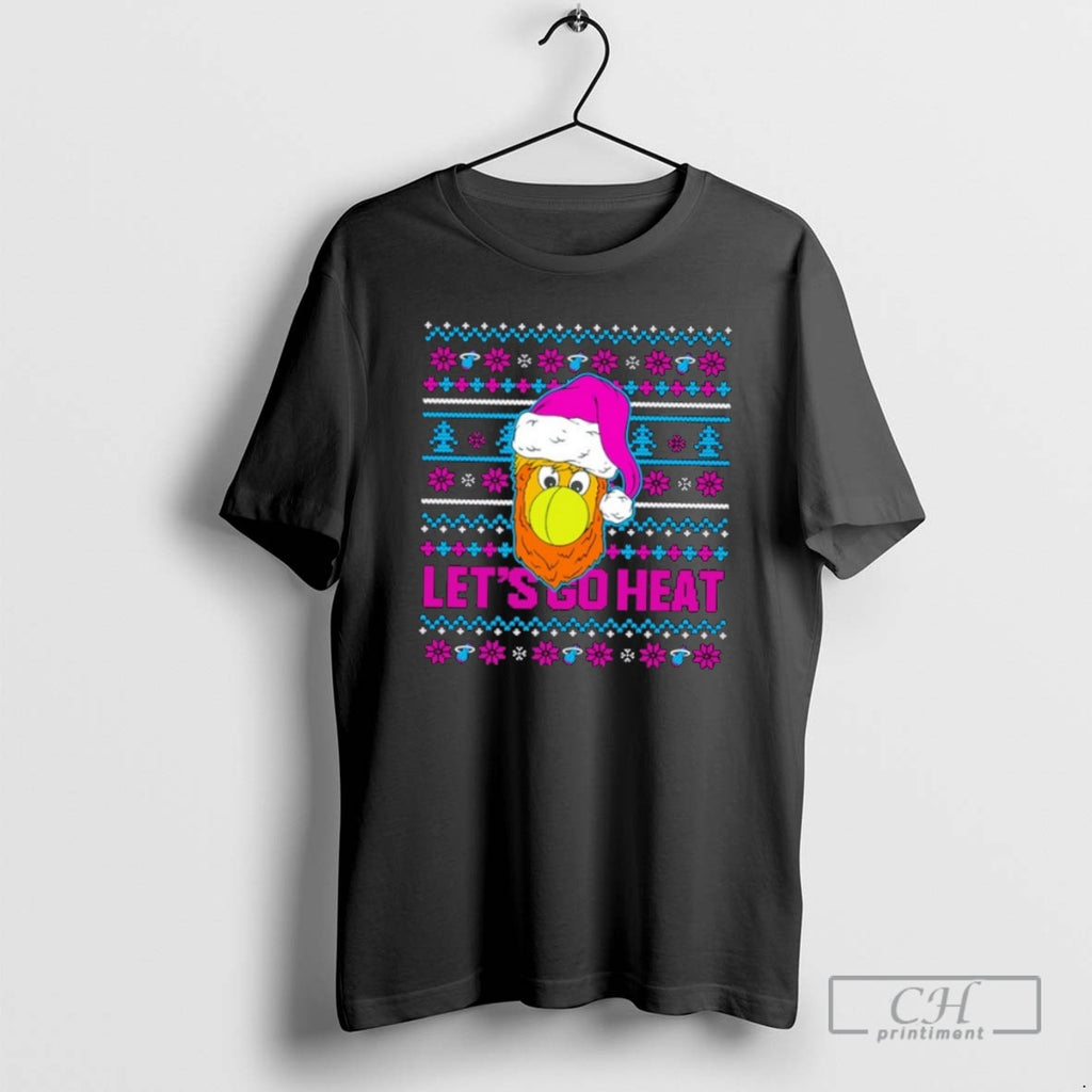 Premium Burnie Miami Heat Lets Go Heat Ugly Christmas Sweat Shirt Sweater