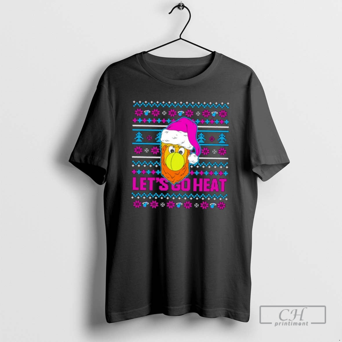 Premium Burnie Miami Heat Lets Go Heat Ugly Christmas Sweat Shirt Sweater