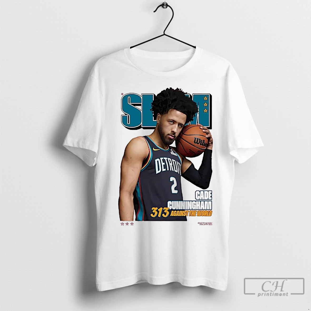 Premium Cade Cunningham 313 Against The World Detroit Pistons