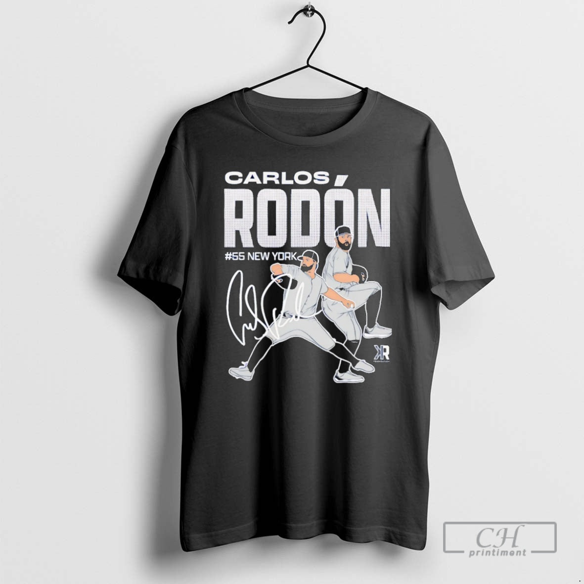 Premium Carlos Rodon New York Yankees Signature Illustration Christmas Shirt Sweater