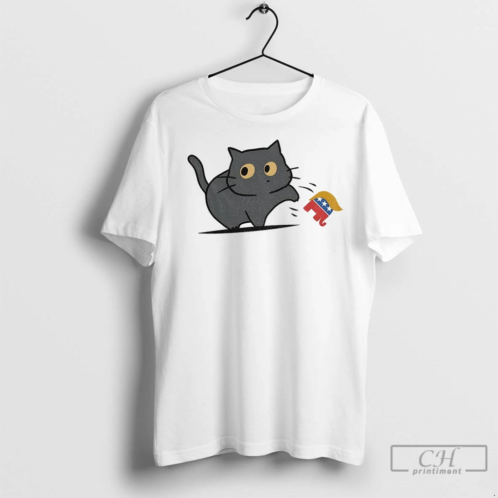 Premium Cat Knocking Donald Trump Elephant Republican Party Trump