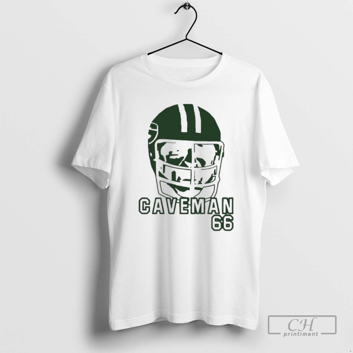 Premium Caveman 66 Outline Helmet Green Bay Packers Shirt Sweater