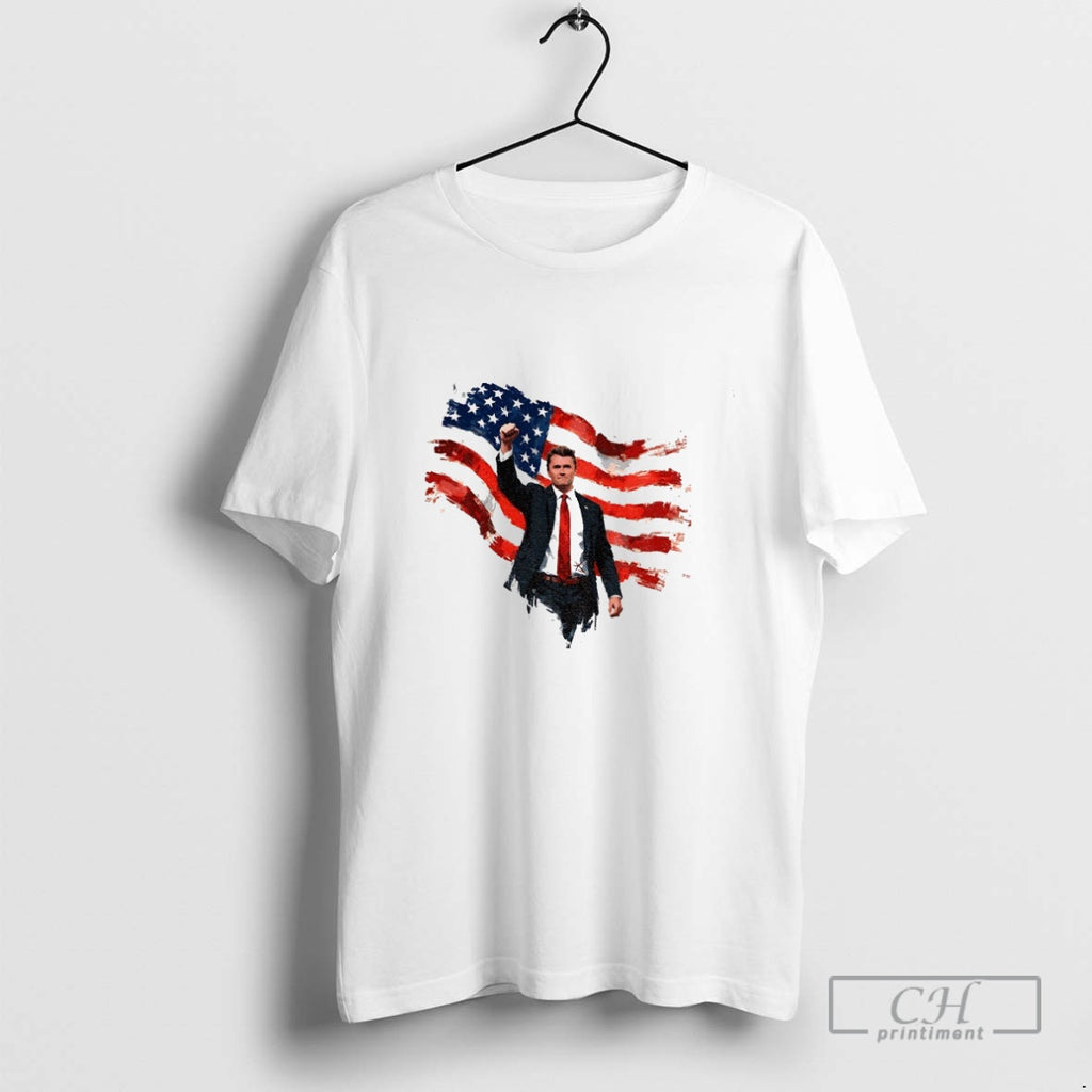 Premium Charlie Kirk Patriotic Raised With American Flag 1 Shirt Sweater