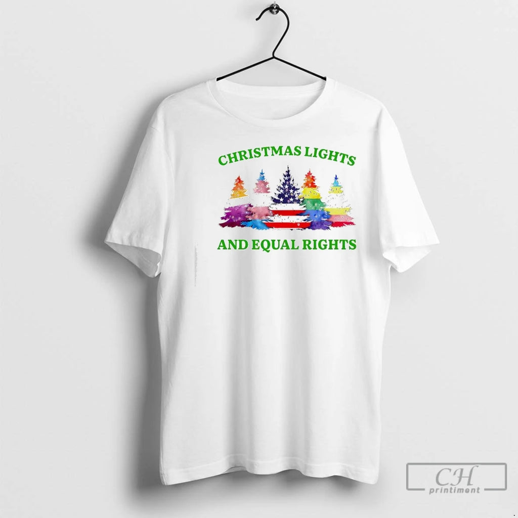 Premium Christmas Lights And Equal Rights Lgbt Trees