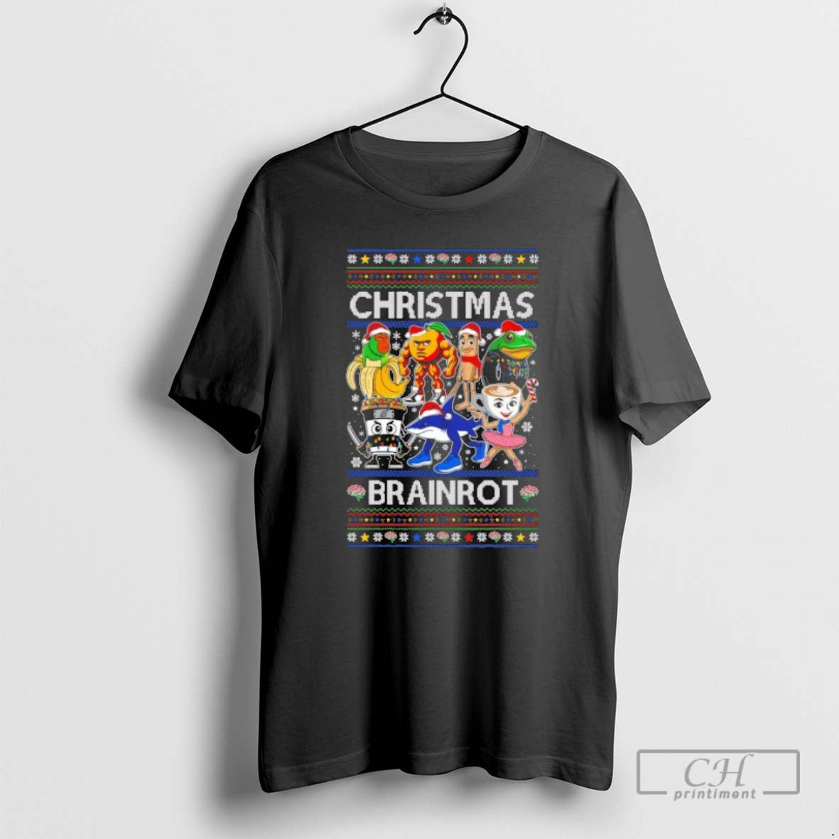 Premium Christmas Brainrot Ugly Christmas Sweat Shirt Sweater