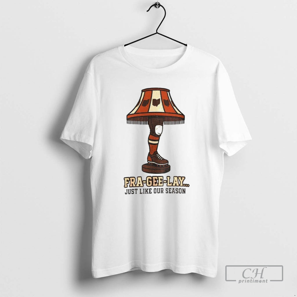 Premium Cleveland Browns Festive Football Holiday Fra Gee Lay Just Like Our Season Shirt Sweater