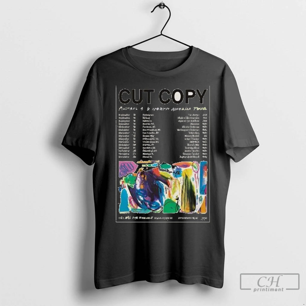 Premium Cut Copy Australia And North America Tour 2025 Circle Black