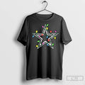 Premium Dallas Cowboys Primary Logo Holiday Lights 2025 Long Sleve
