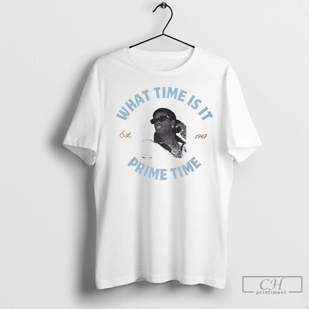 Premium Deion Sanders Coach Prime What Time Is It Prime Time