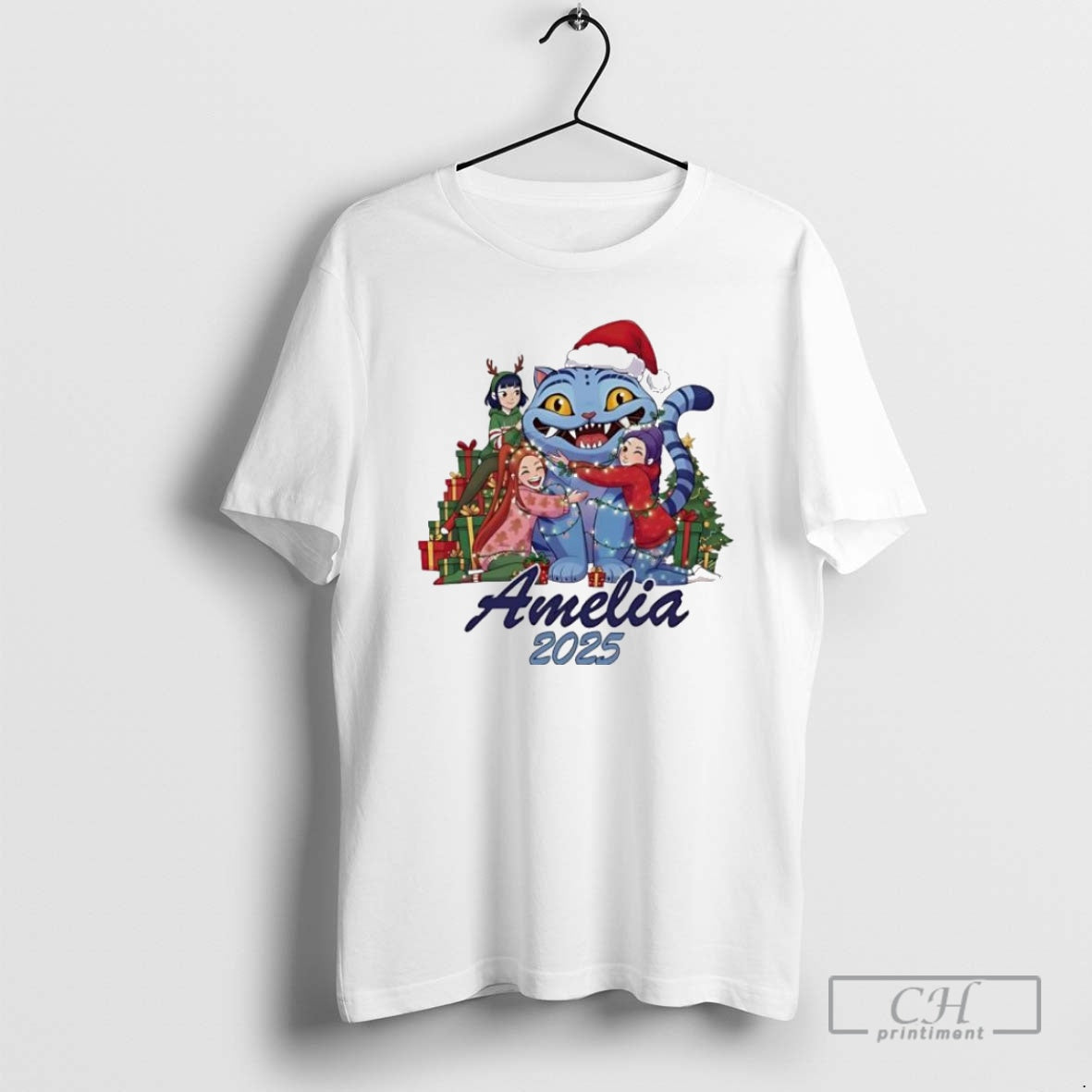 Premium Derpy Custom Huntrix Chistmas Demon Hunter 2025 Personalized Ornaments White Shirt Sweater