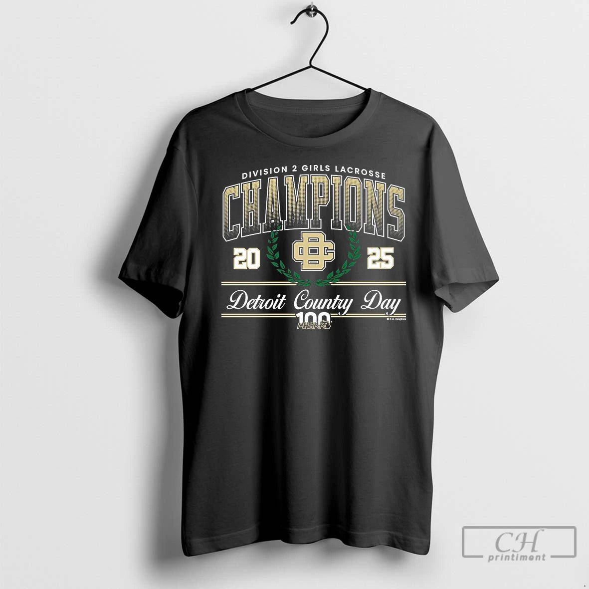 Premium Detroit Country Day 2025 Girls Lacrosse D2 Champions