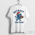 Premium Detroit Lions Football Mascot Santa Hat Detroit One Pride Merry Christmas