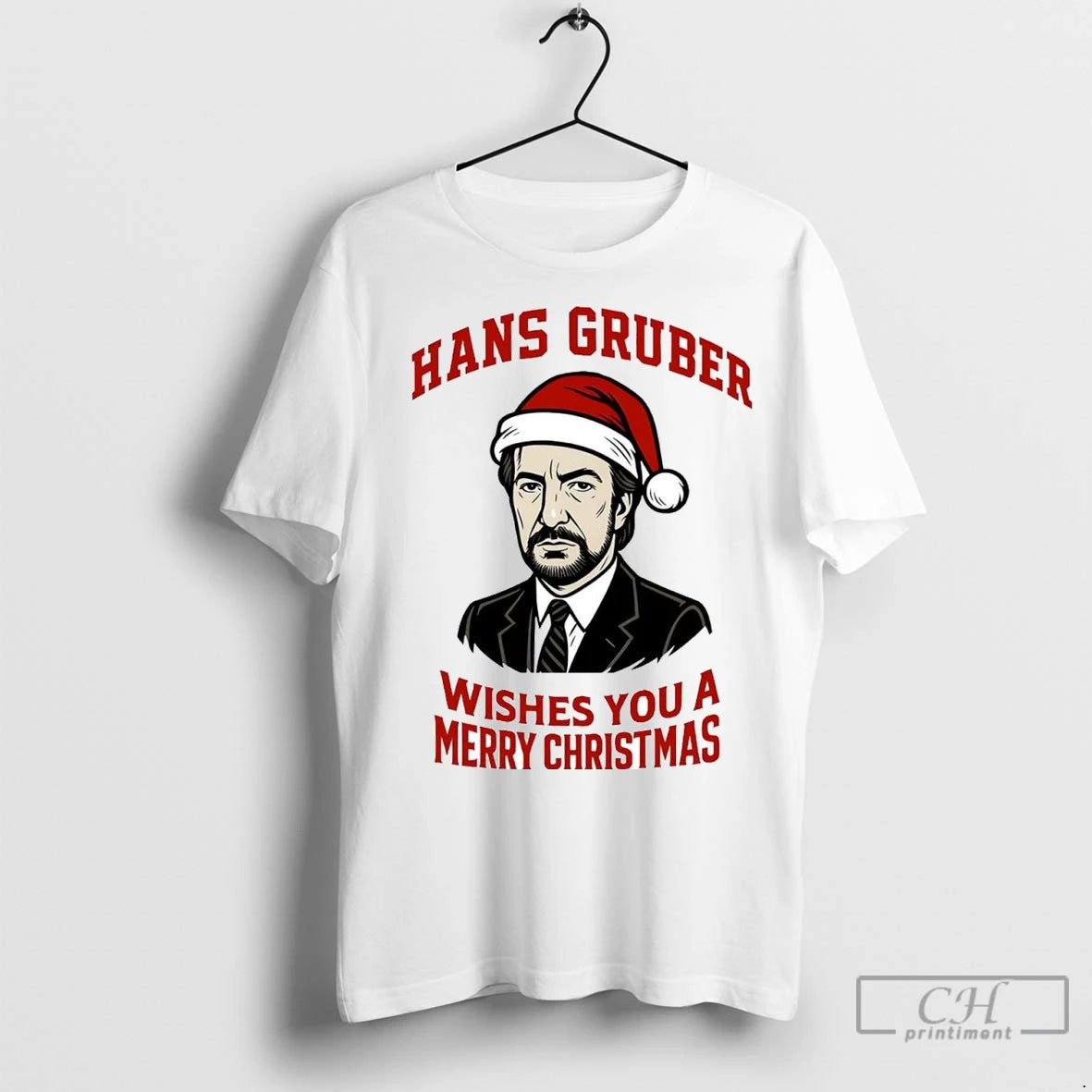 Premium Die Hard Hans Gruber Wishes You A Merry Christmas