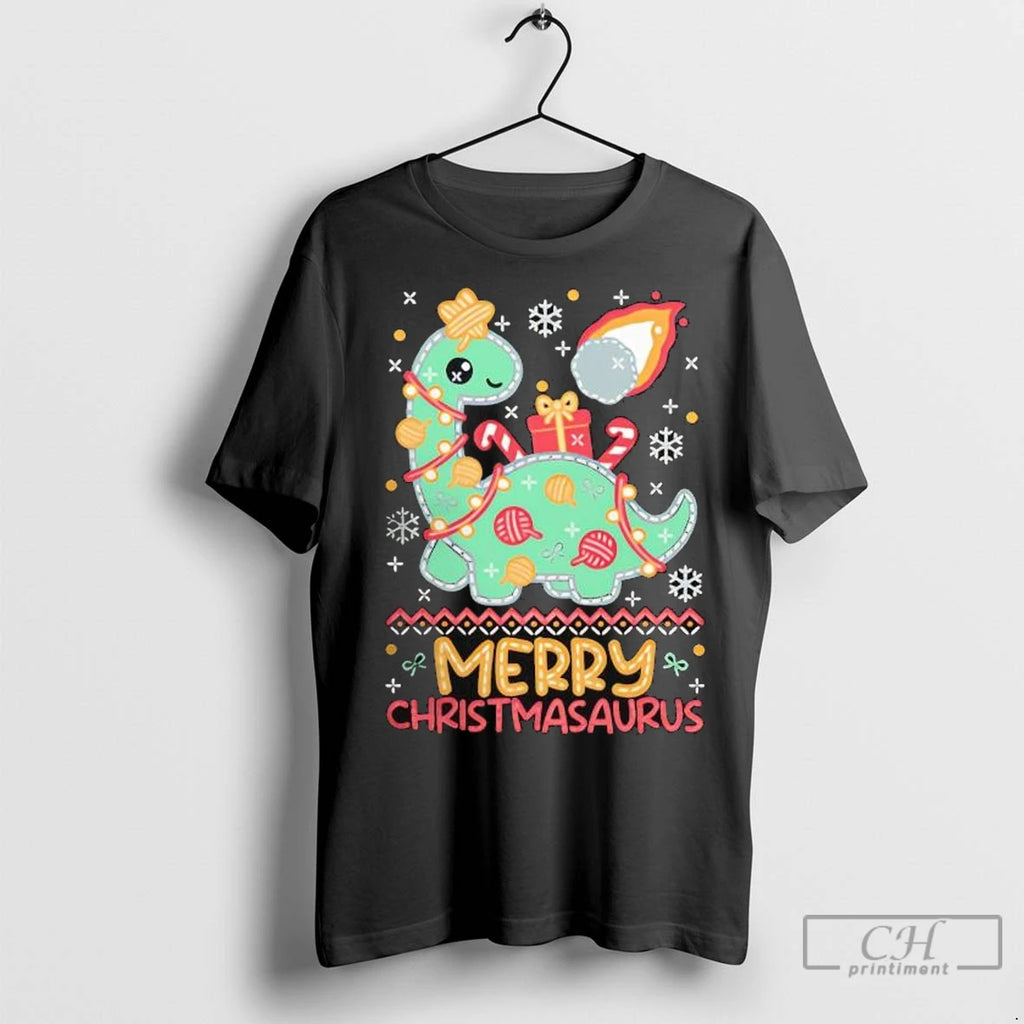 Premium Dinosaur Merry Christmasaurus Ugly Christmas