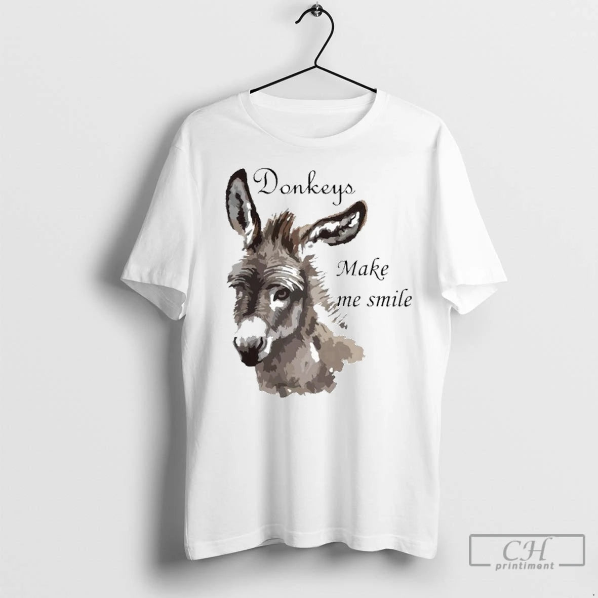 Premium Donkeys Make Me Smile Cute Miniature Donkey Mini Donkey