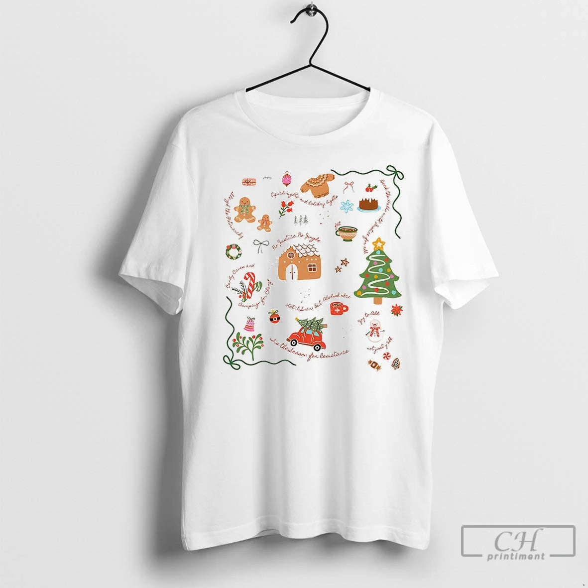 Premium Doodle Liberal Values Holiday Subtle Anti Trump Christmas Satirical