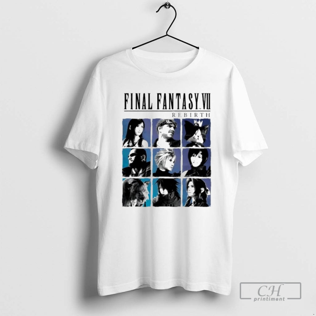Premium Final Fantasy Vii Rebirth Cast Art Games Graphic Shirt Sweater