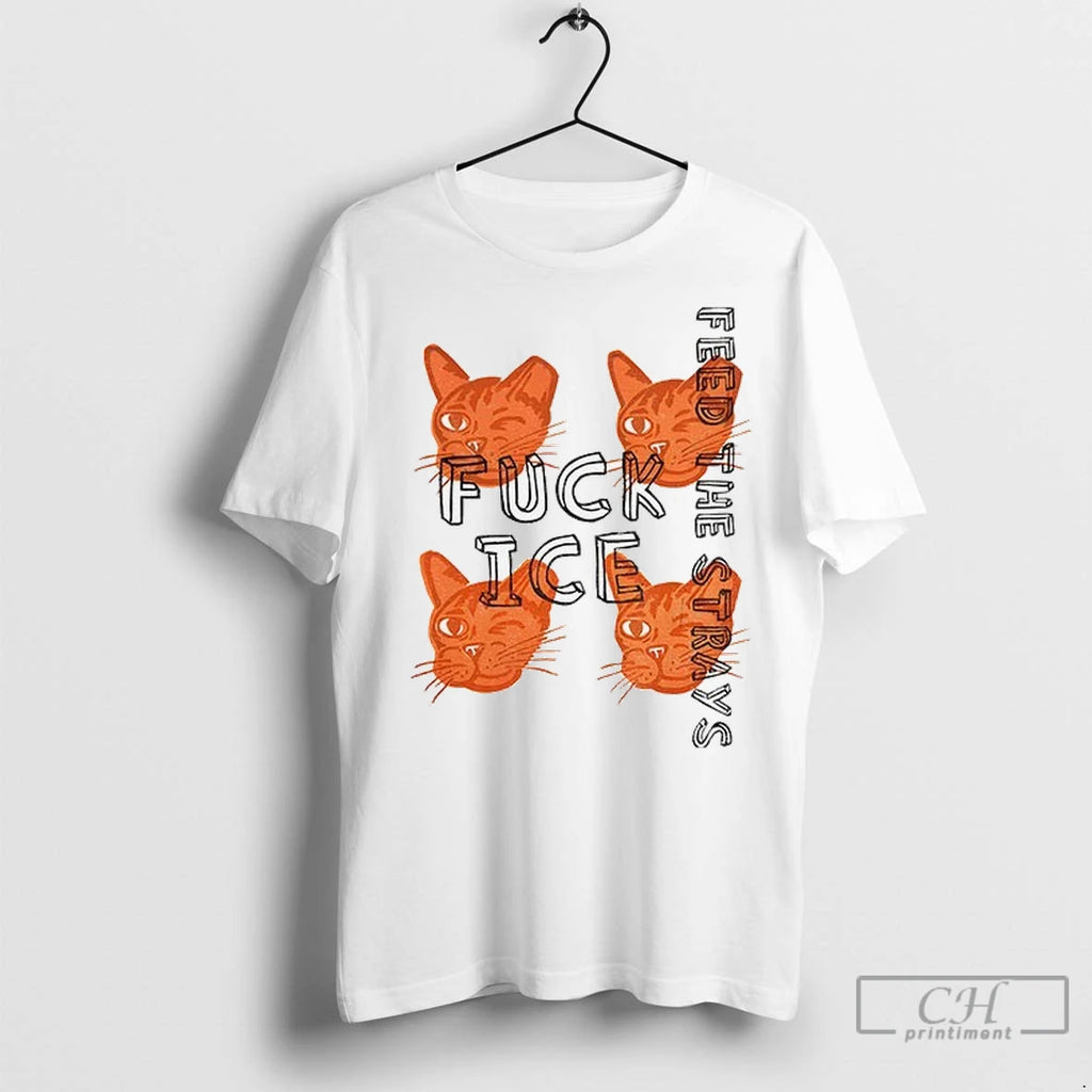 Premium Fuck Ice Orange Cats Feed The Strays Political