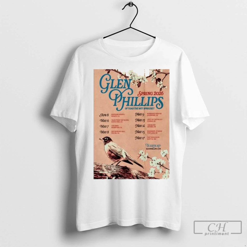 Premium Glen Phillips Of Toad The Wet Sprocket Spring 26 Tour Circle White