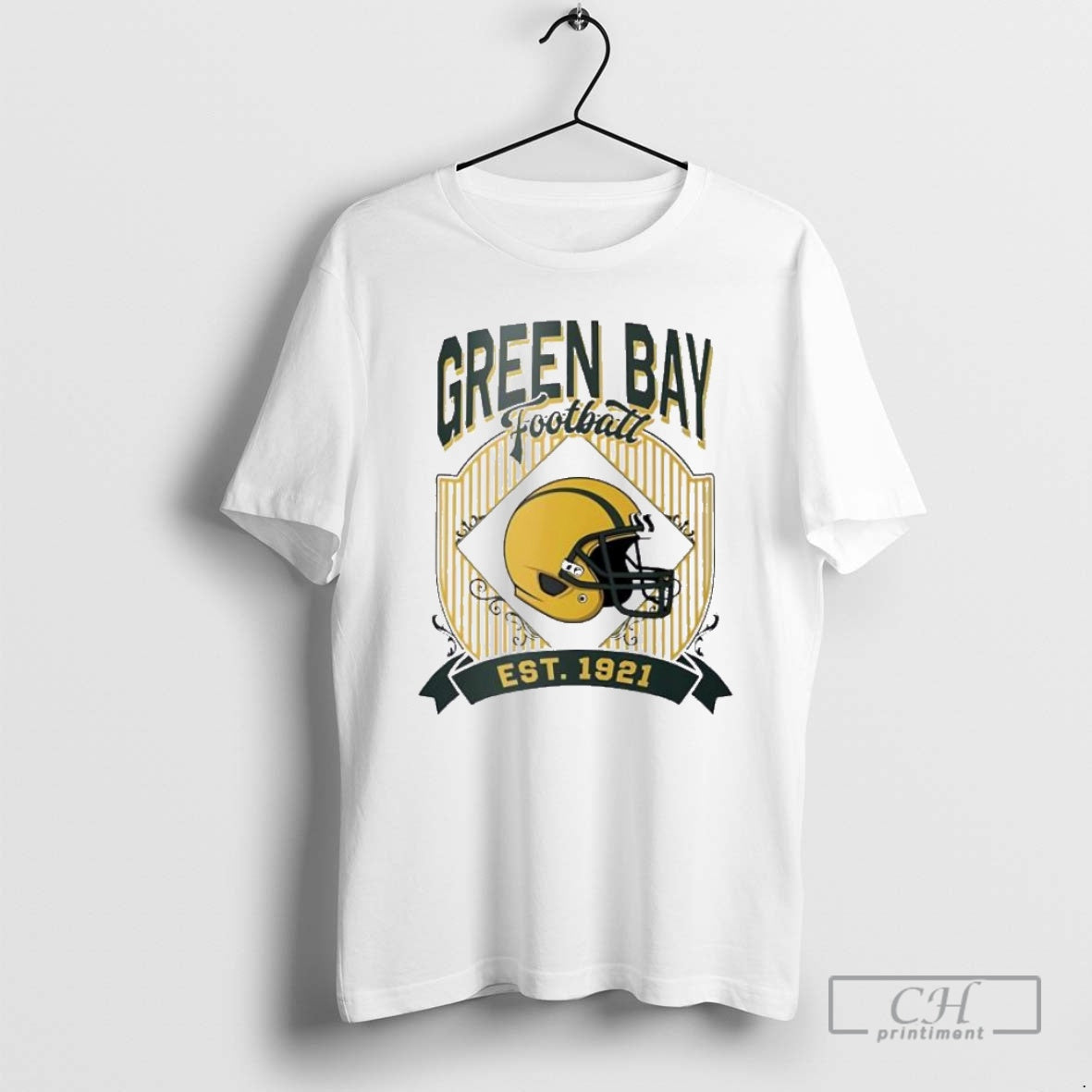 Premium Green Bay Packers Football Vintage Style Ornaments White Shirt Sweater