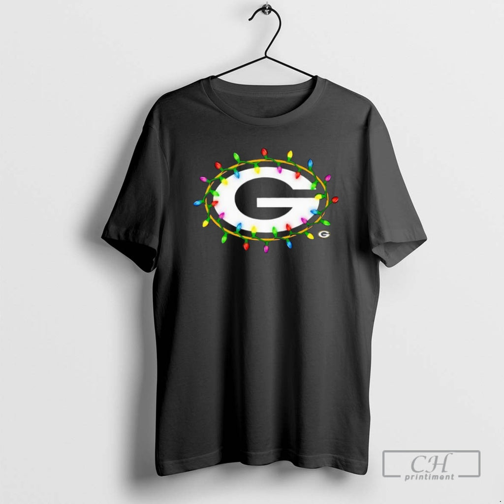 Premium Green Bay Packers Logo Holiday Lights Shirt Sweater