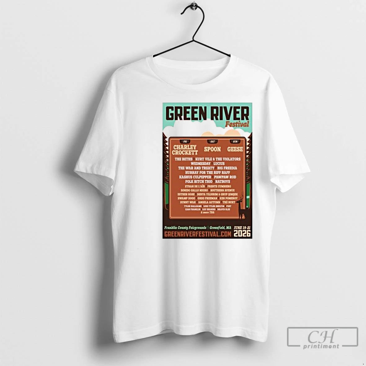 Premium Green River Festival June 19 21 2026 Greenfield Ma Circle White