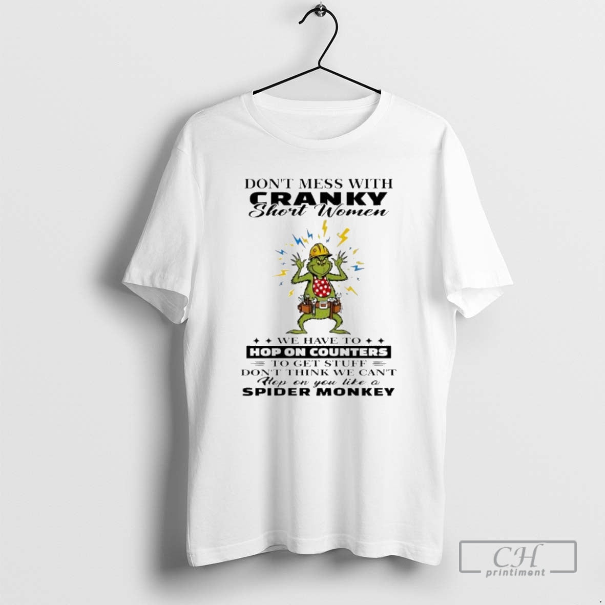 Premium Grinch Christmas Dont Mess With Cranky Short Women Shirt Sweater