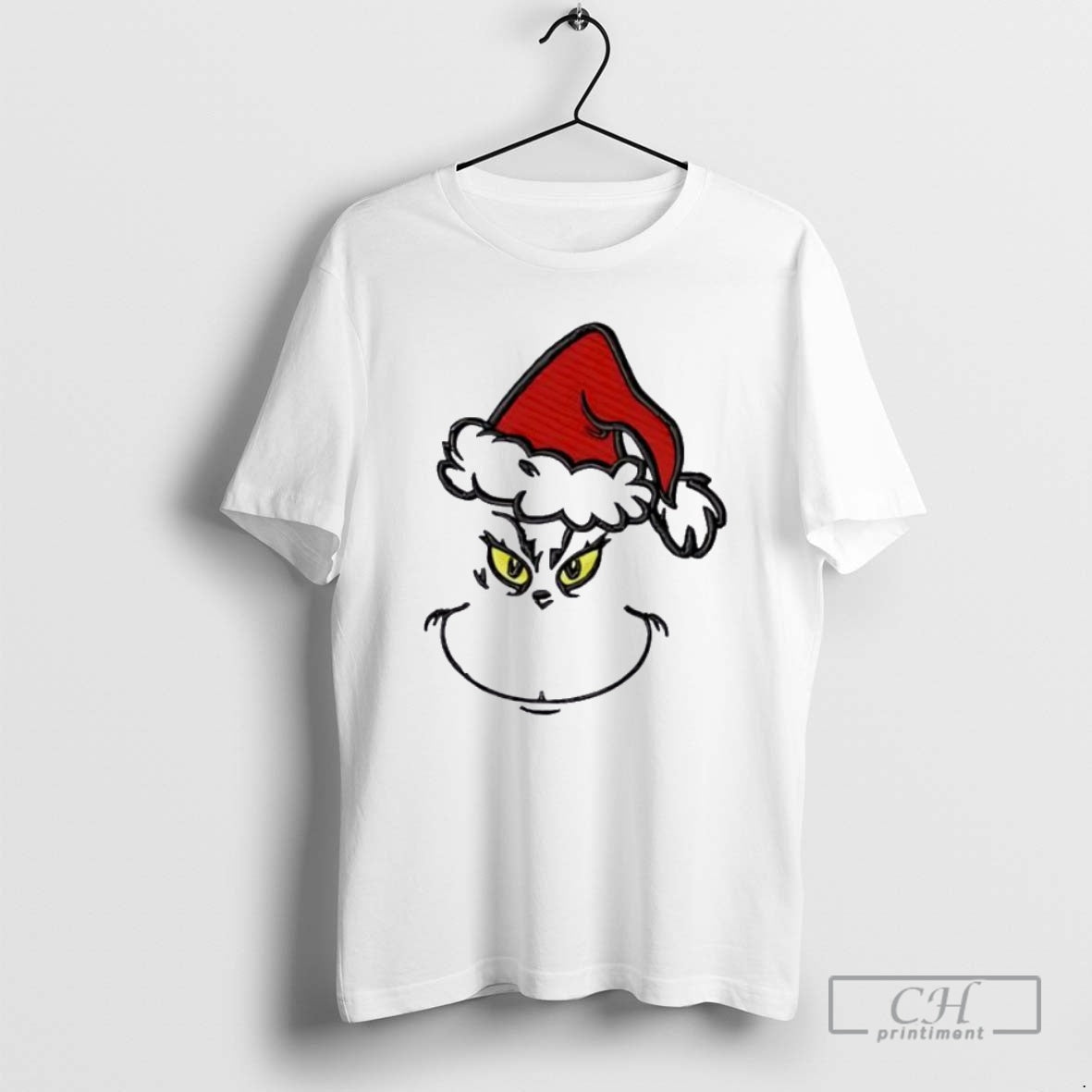 Premium Grinch Face Gildan Crewneck For The Holidays Ornaments Ornaments White Shirt Sweater