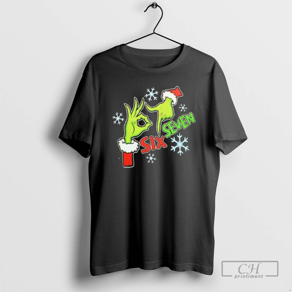 Premium Grinch Green Hands Christmas Number 6 7 Shirt Sweater