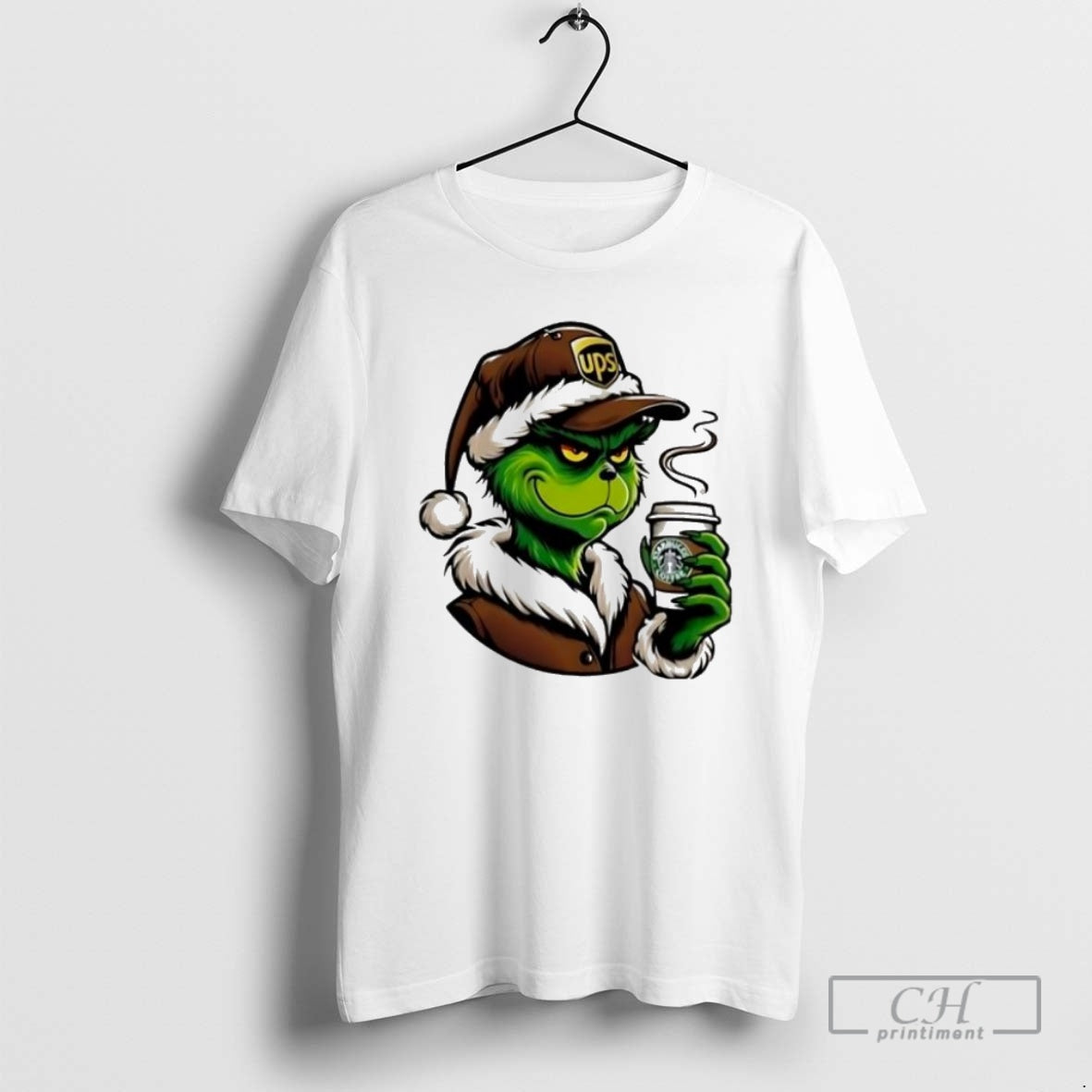 Premium Grinch Hat Santa Ups Coffee Starbucks Shirt Sweater