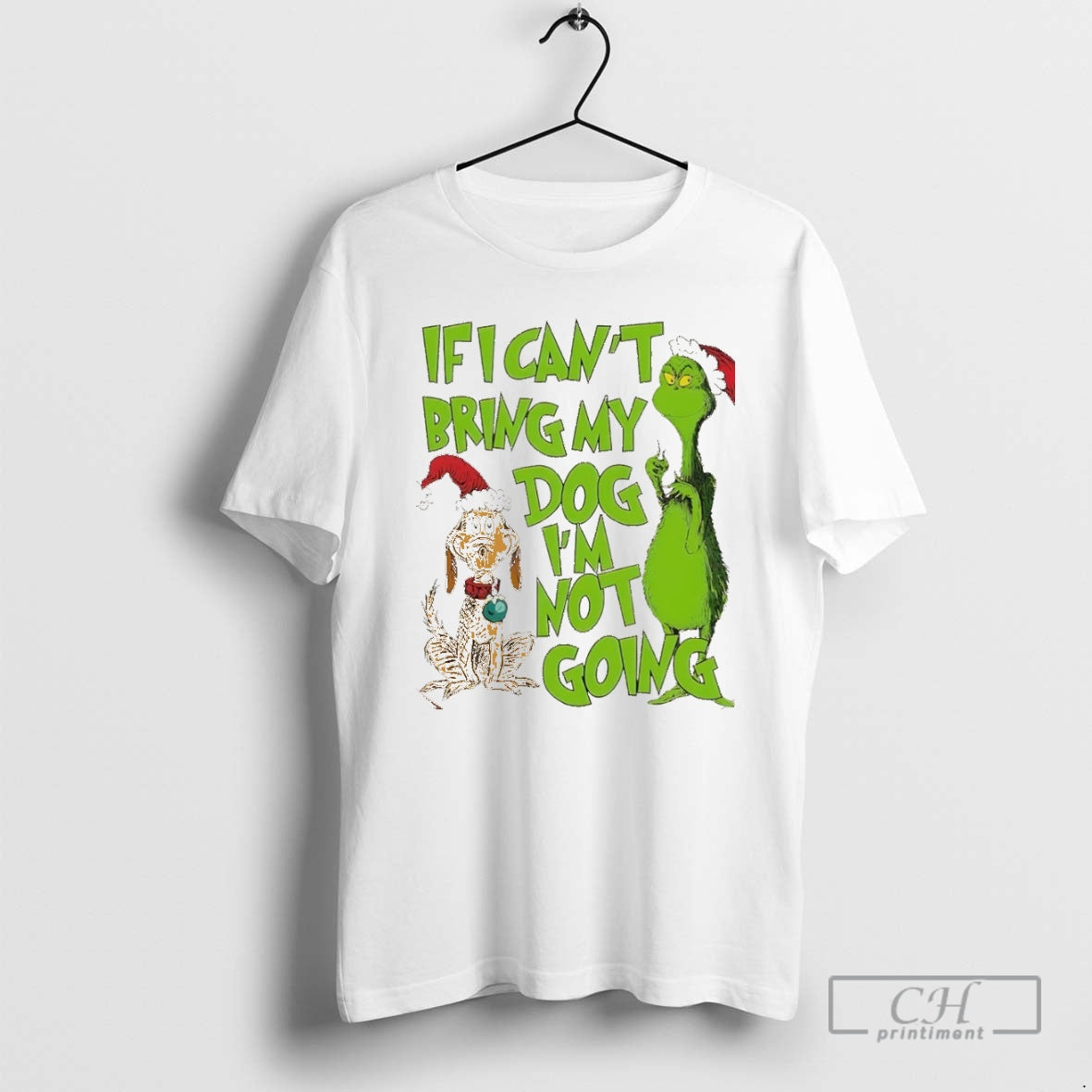Premium Grinch If I Cant Bring My Dog Im Not Going Christmas Christmas Shirt Sweater