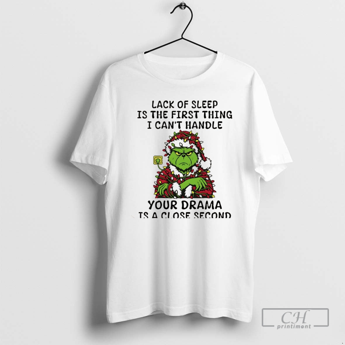 Premium Grinch Lack Of Sleep Is The First Thing I Cant Handle Christmas Shirt Sweater