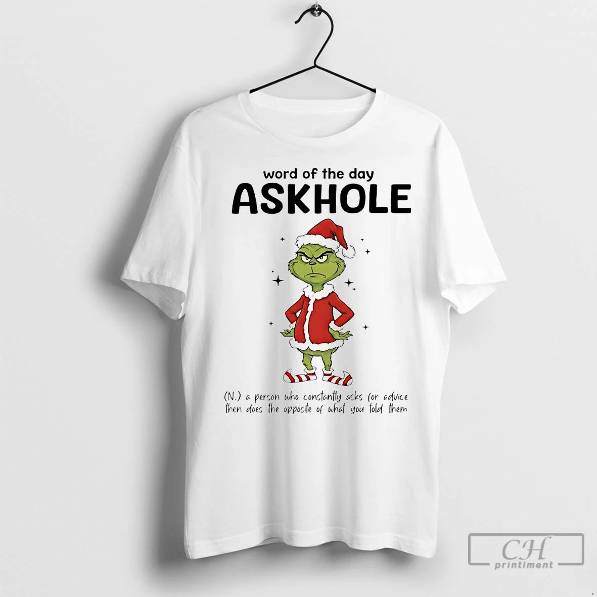 Premium Grinch Word Of The Day Askhole Definition Meaning Christmas
