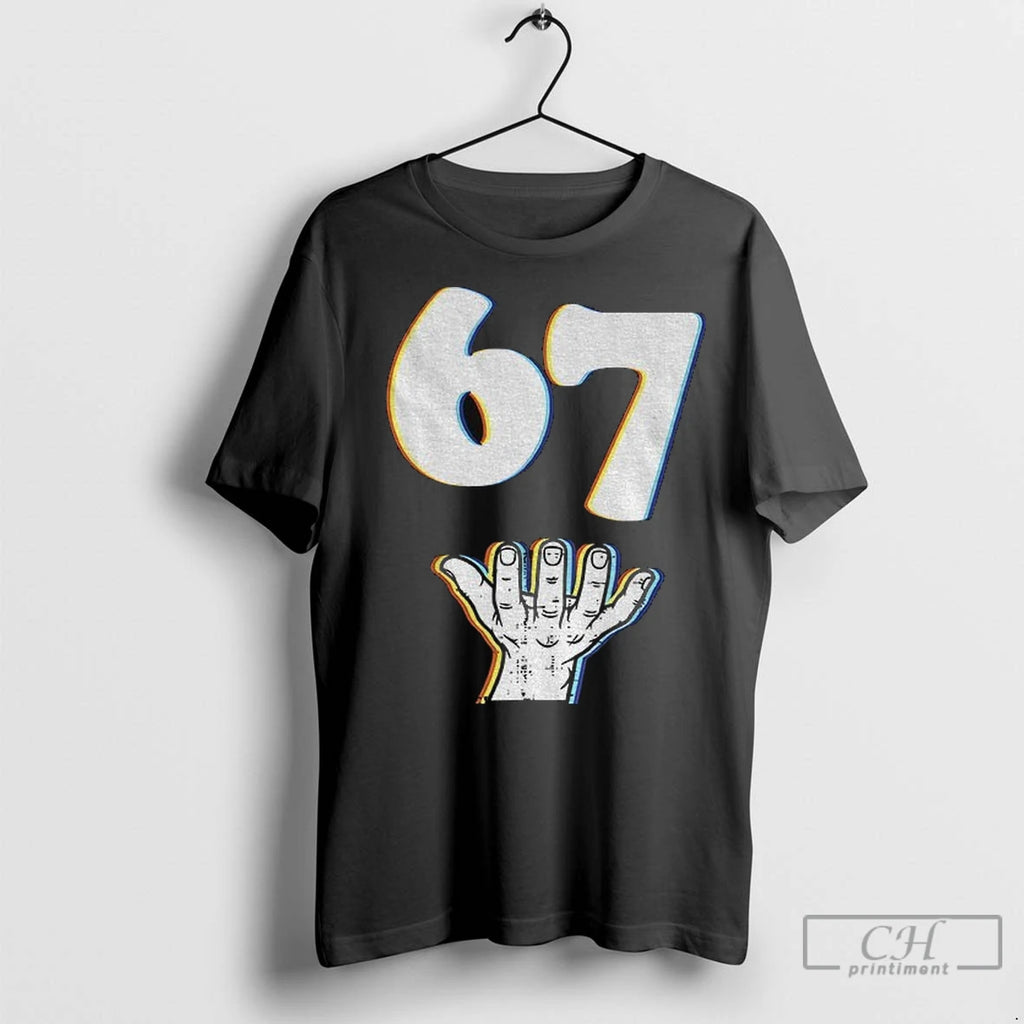 Premium Hand 67 Meme Funny