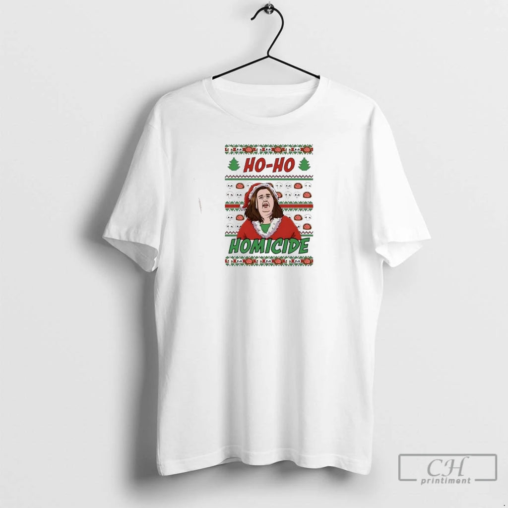 Premium Ho Ho Homicide Merry Mushroom Lady Christmas