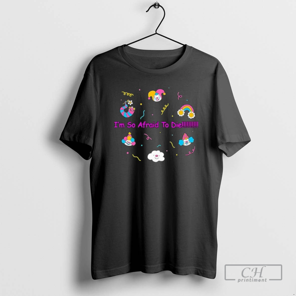Premium Im So Afraid To Die Clown Stickers Shirt Sweater