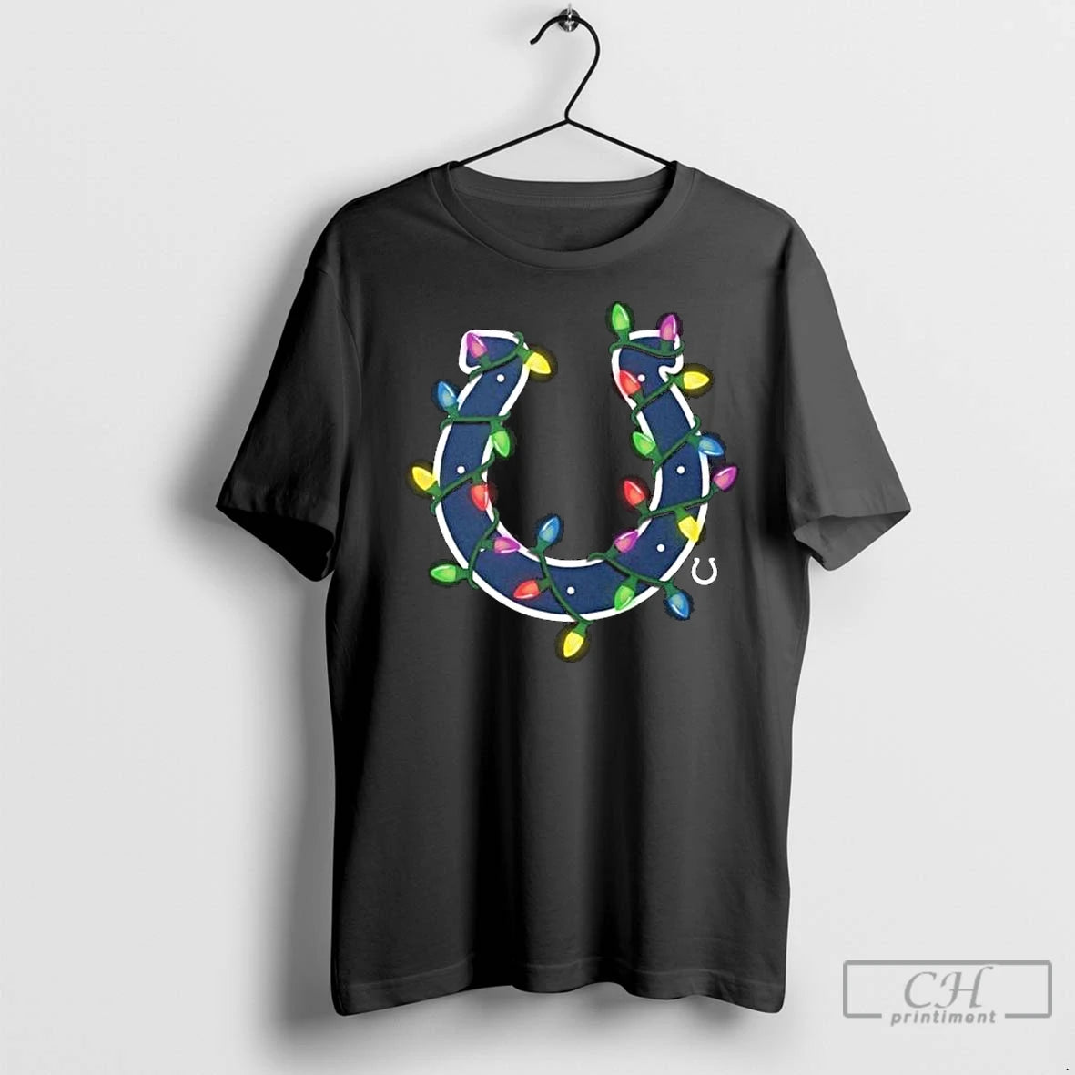 Premium Indianapolis Colts Primary Logo Holiday Lights 2025 Long Sleve