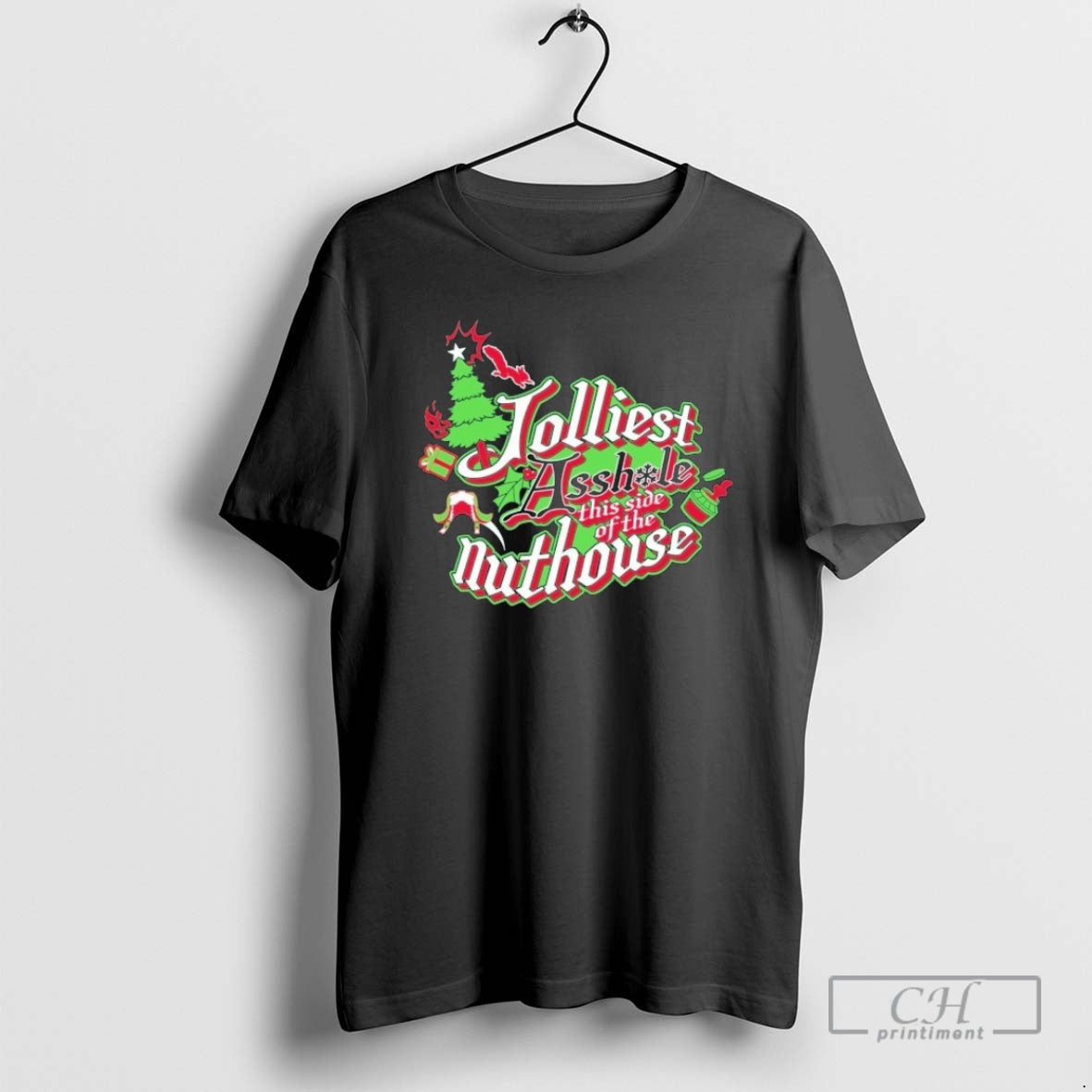 Premium Jolliest Assholes This Side Of The Nuthouse Squirrel Merry Christmas Shirt Sweater