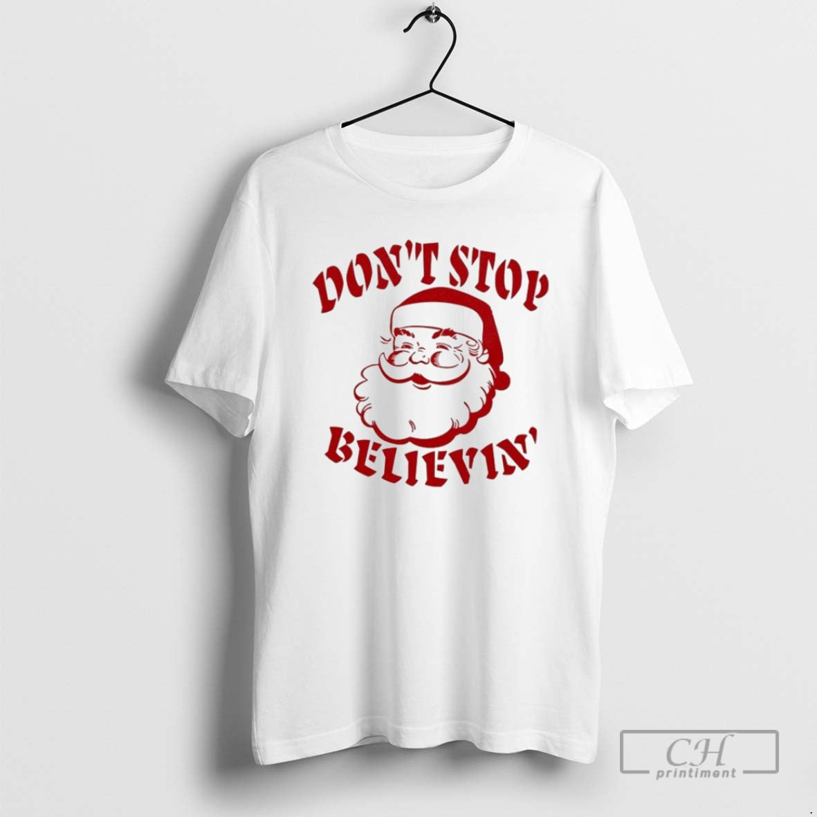 Premium Journey Dont Stop Believin Santa Merry Christmas Shirt Sweater