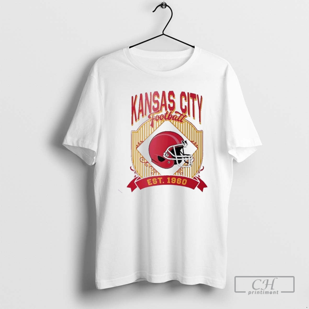 Premium Kansas City Chiefs Football Vintage Style Ornaments White Shirt Sweater