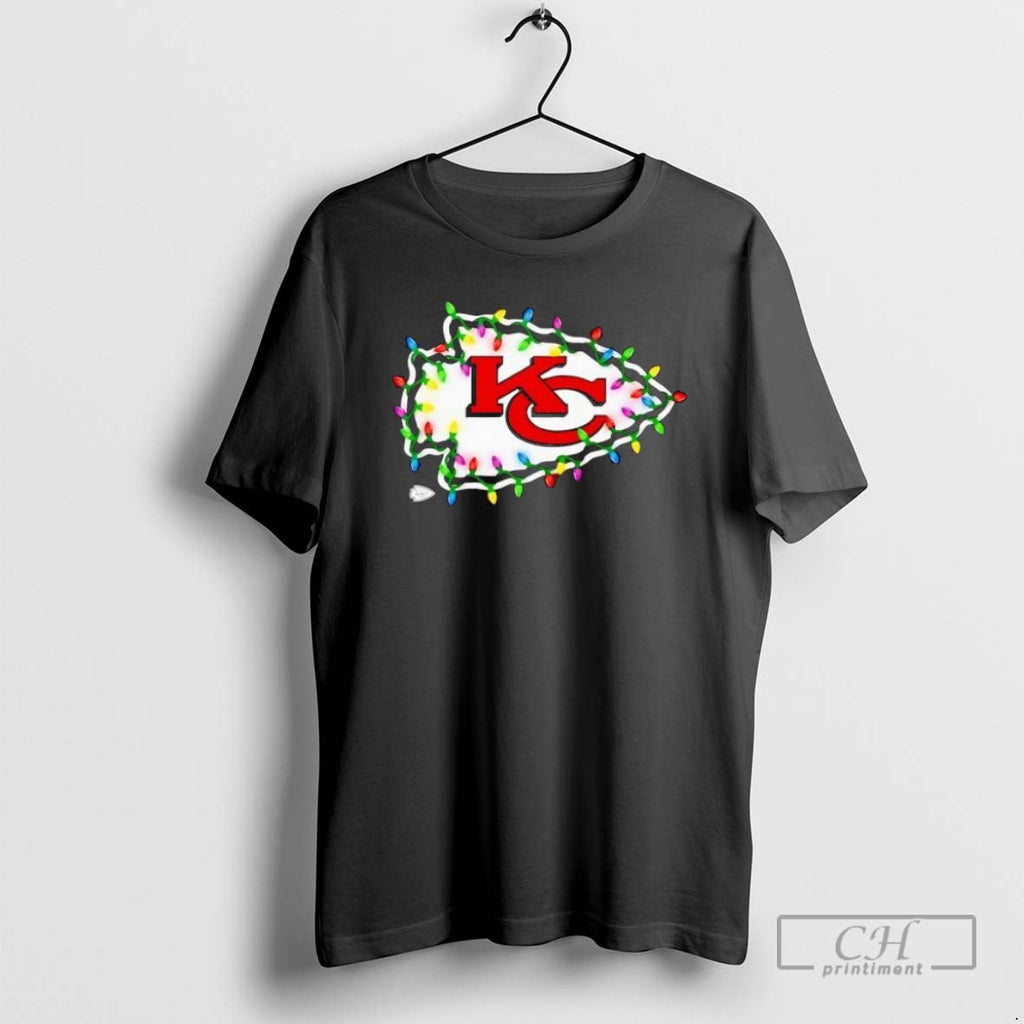 Premium Kansas City Chiefs Logo Holiday Lights Shirt Sweater