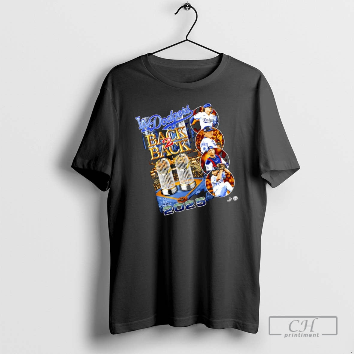 Premium La Dodgers Back 2 Back 2025 World Champions Trophies 90s Bootleg Shirt Sweater