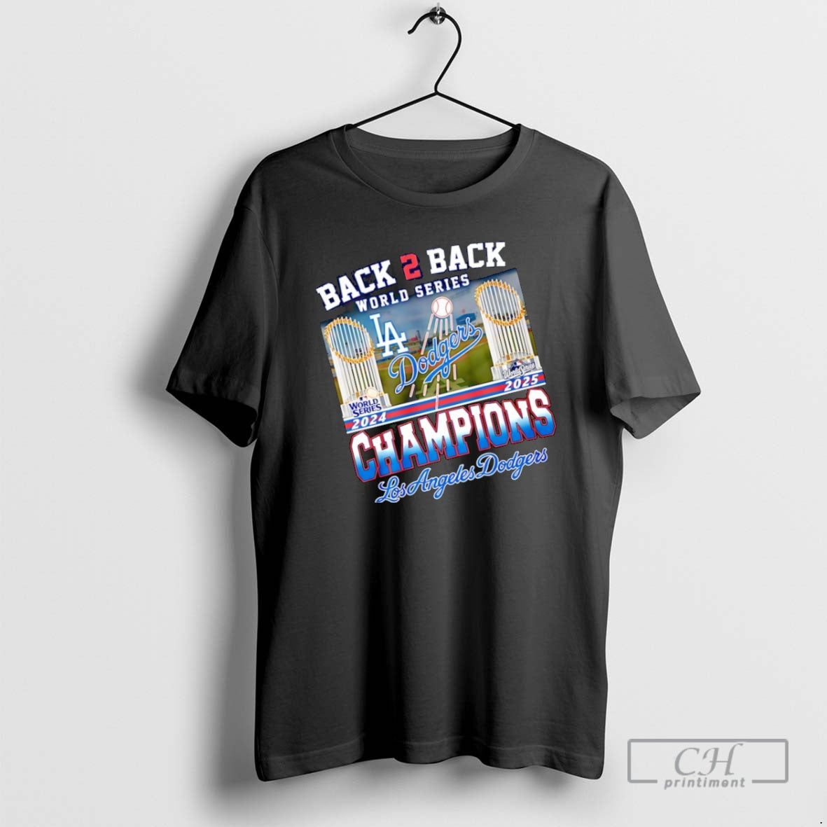 Premium La Dodgers Back To Back 2024 2025 World Series Champions Trophy Shirt Sweater