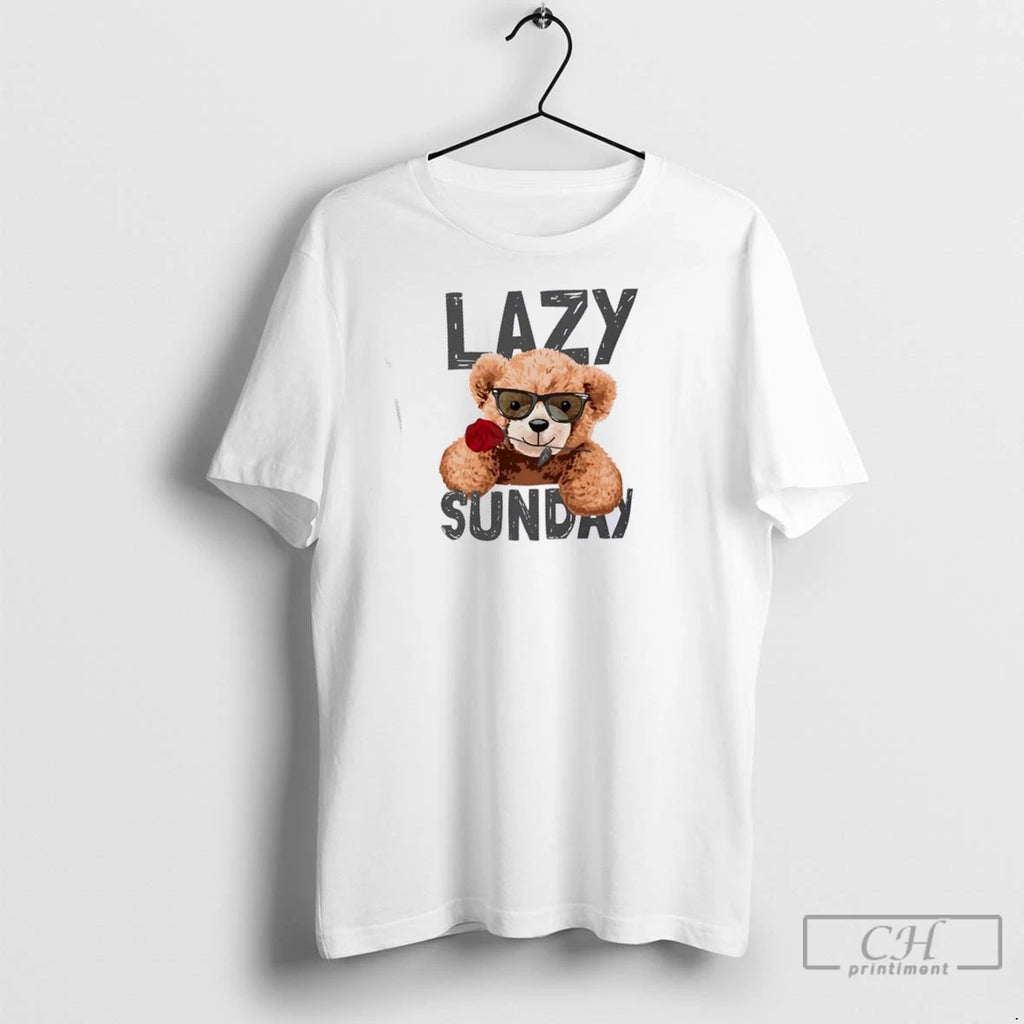 Premium Lazy Sunday Teddy Bear Cute Chill Day
