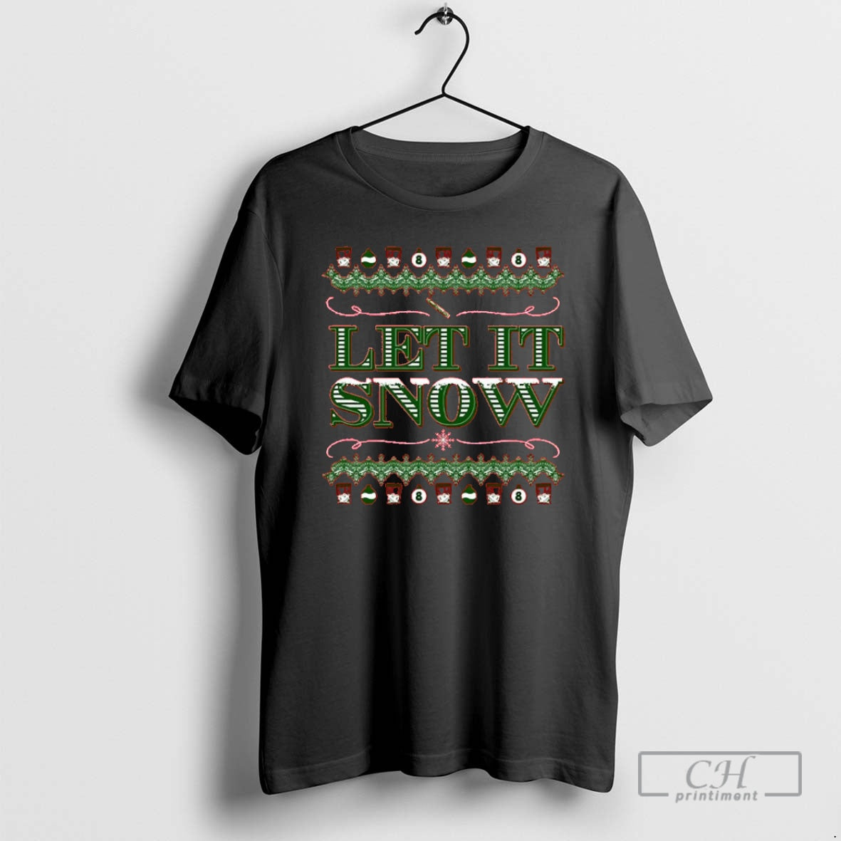 Premium Let It Snow Lines Ugly Merry Christmas Shirt Sweater