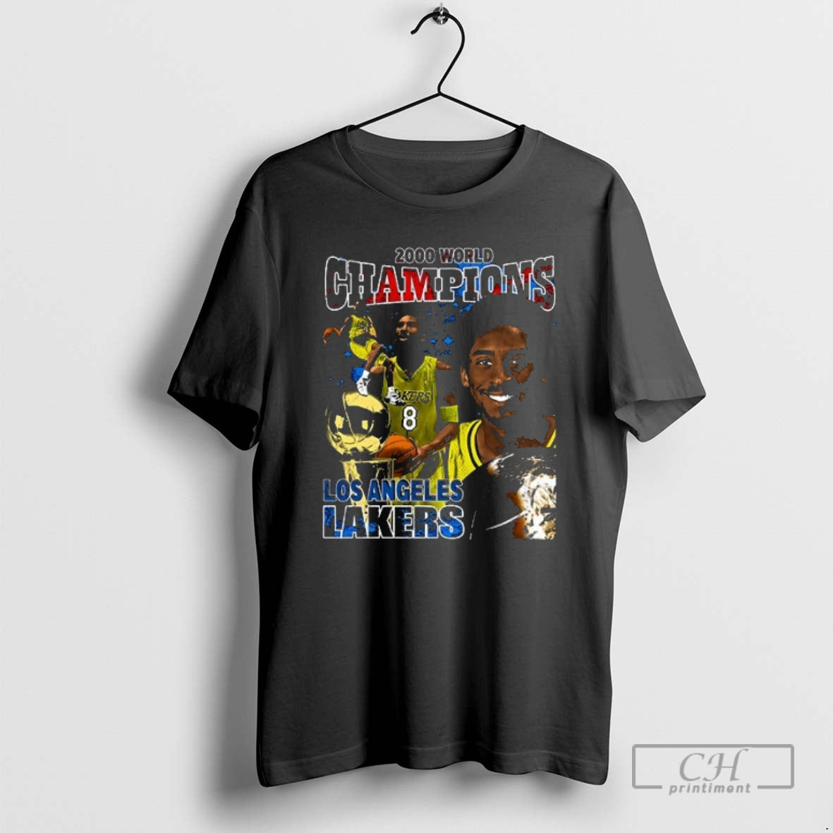 Premium Los Angeles Lakers Kobe Bryant 2000 World Champions Graphic Vintage Shirt Sweater