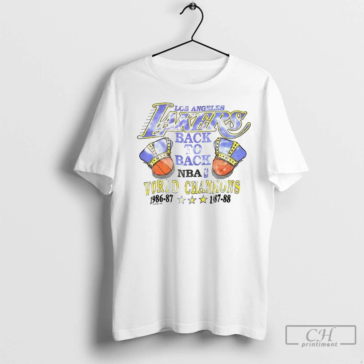 Premium Los Angeles Lakers Back To Back World Champions 1987 Vintage