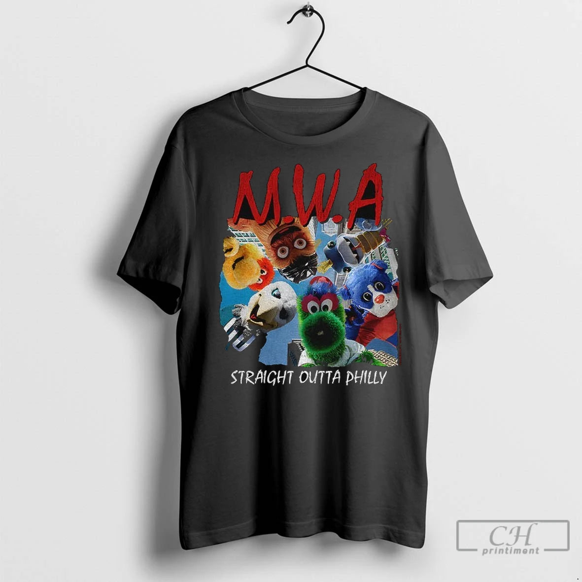 Premium Mascot M W A Straight Outta Philly Sports