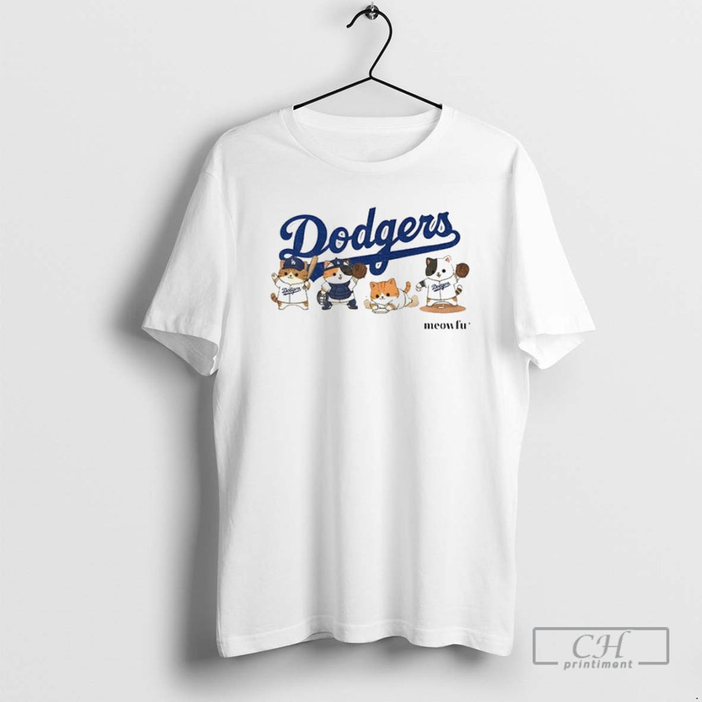Premium Meowfu Dodger Cat Los Angles Dodgers Shirt Sweater